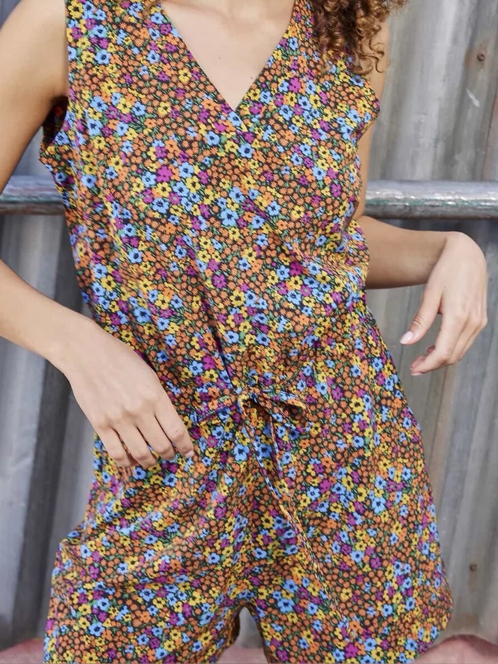 Toad&Co Sunkissed Liv Romper Pink/Orange/Blue/Yellow S